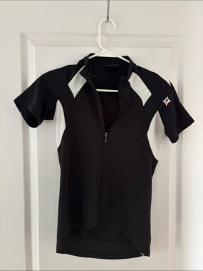 Specialized Black and White Short Sleeve Cycling Jersey